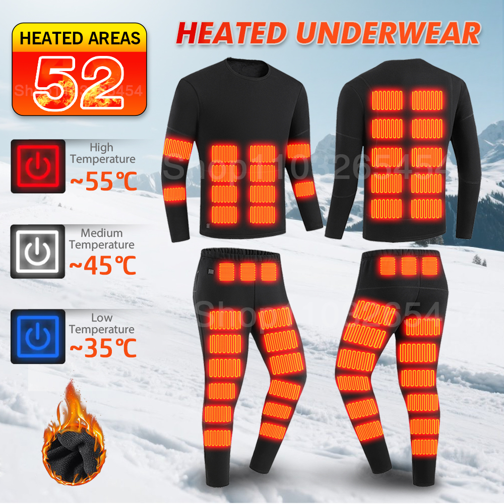 Men'S Accessories Clothing - New 52 Areas Heated Underwear Winter