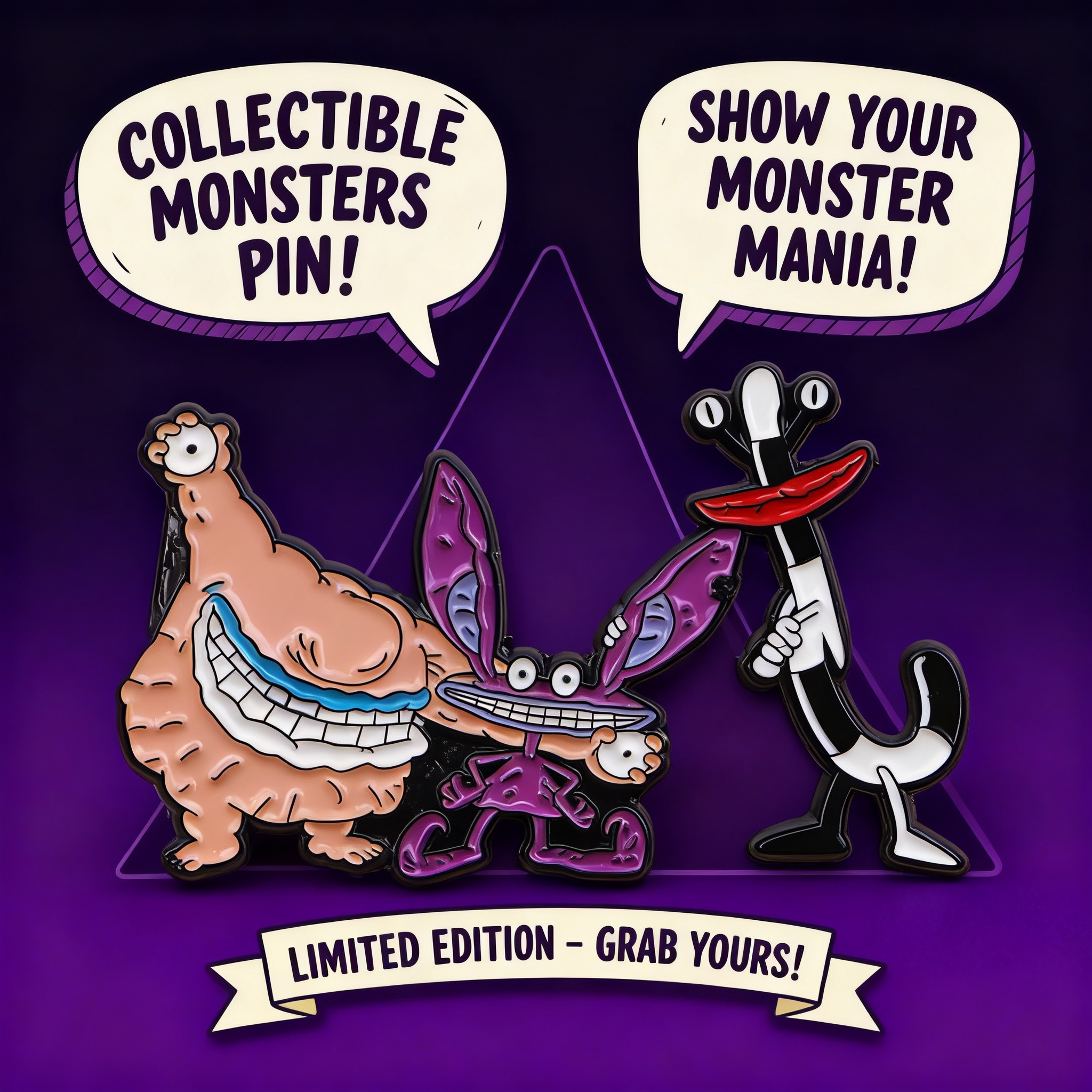 Men Accessories Jewelry - Cartoon Monster Enamel Pin Badges for