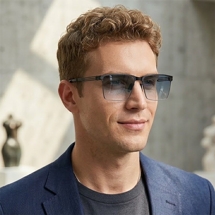 Sunglasses Polarized Men - Men Photochromic Polarized Sunglasses Classic Square