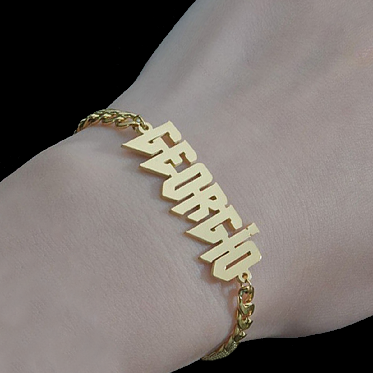 Men Accessories Chain And Bracelet - Custom Nameplate Bracelet For Men Women