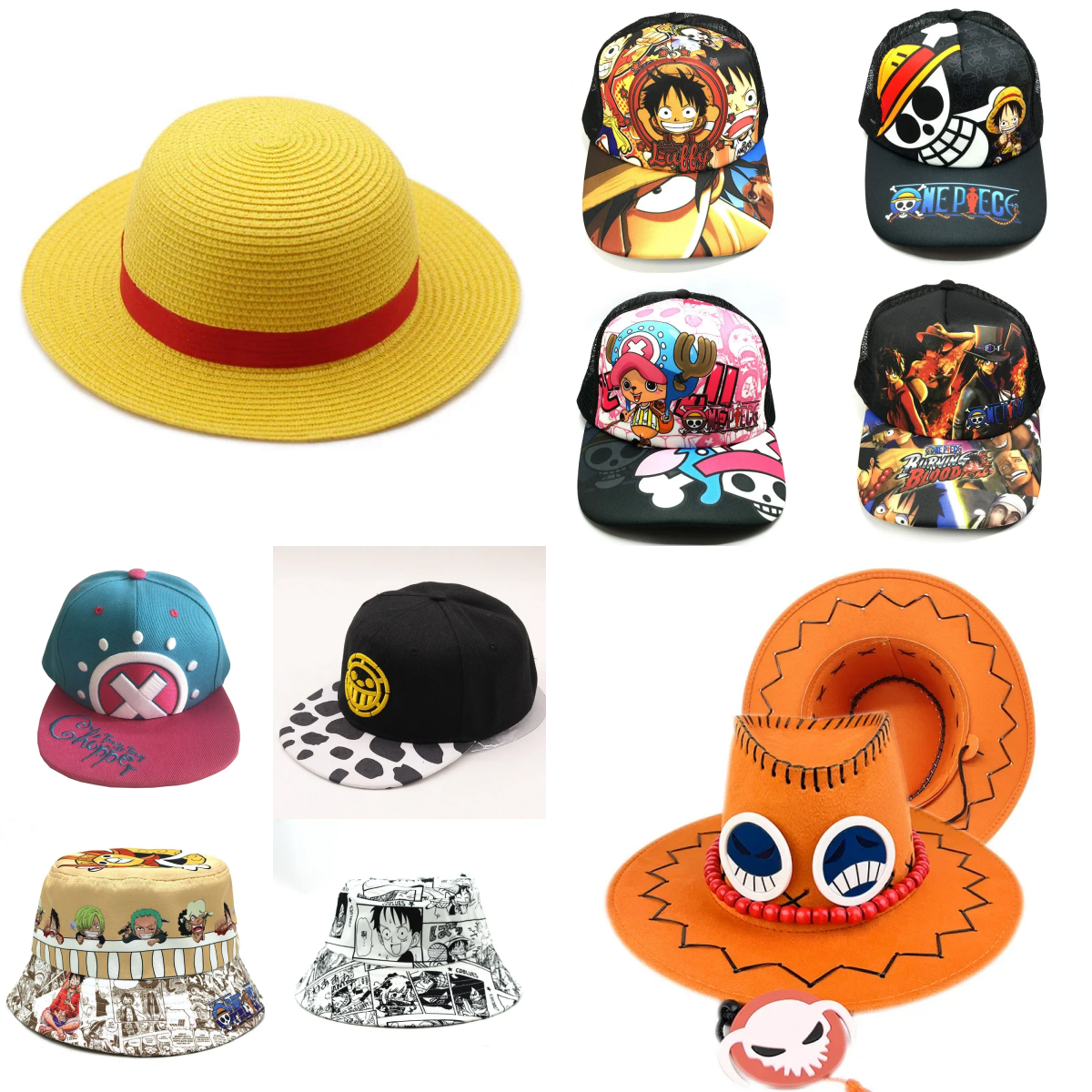 Men'S Accessories Clothing - Anime Luffy Straw Hat for Men