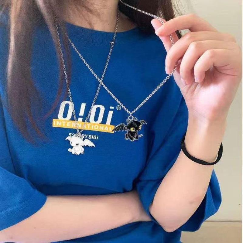 Cartoon White Night Double Dra - Men Accessories Jewelry 评论和价格