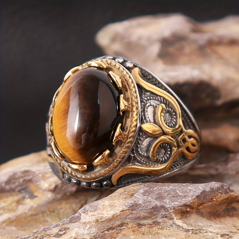 1 Pcs Hand Carved Synthetic Ge - Men'S Accessories Hand Bands 评论和价格