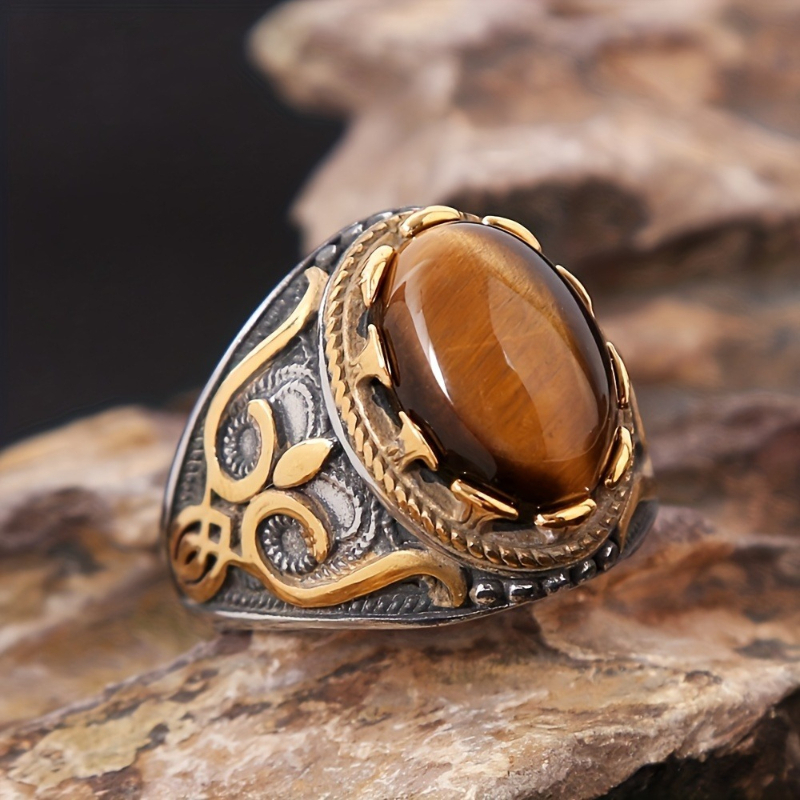 1 Pcs Hand Carved Synthetic Ge - Men'S Accessories Hand Bands 评论和价格