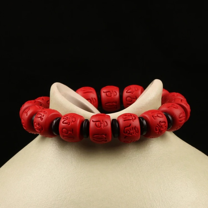Chinese 13*9MM Beads Red Organ - Bead Bracelet Men 评论和价格