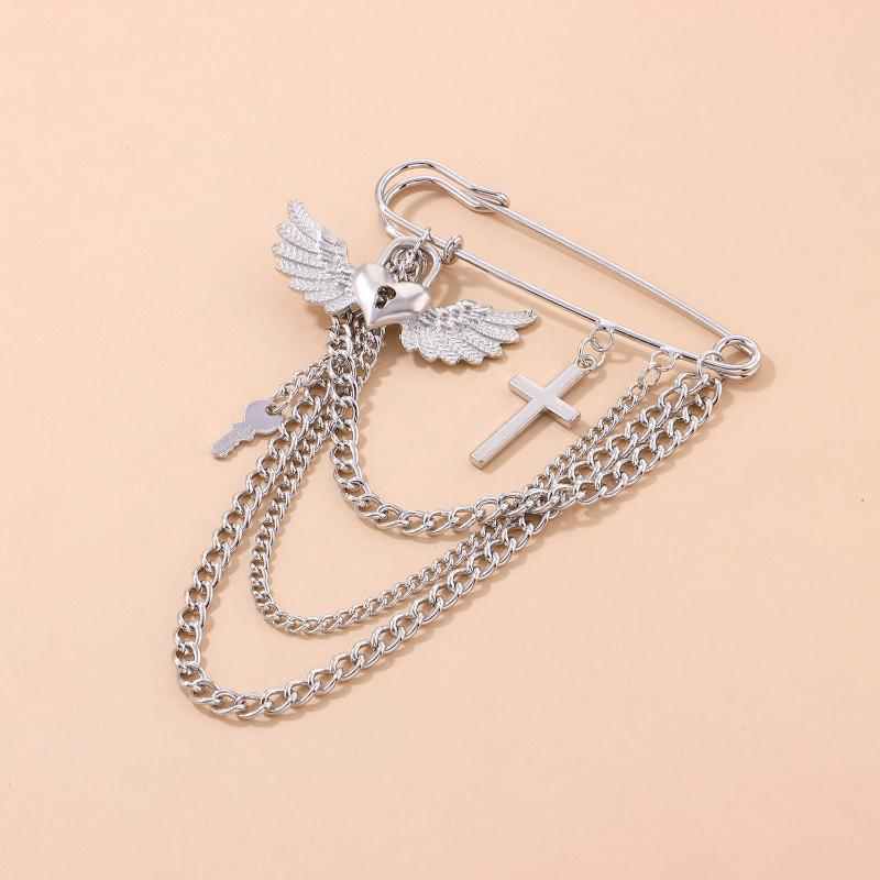 European Love Wing Cross Brooc - Men'S Accessories Clothing 评论和价格