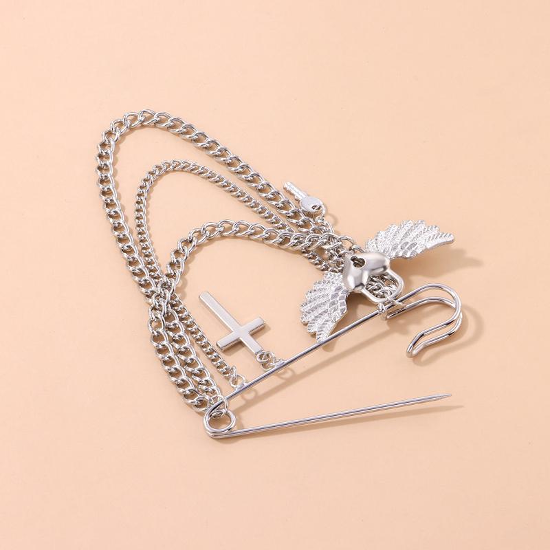 European Love Wing Cross Brooc - Men'S Accessories Clothing 评论和价格