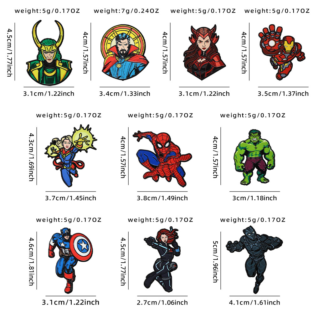 10pcs Marvel Avengers League P - Men'S Accessories Clothing 评论和价格