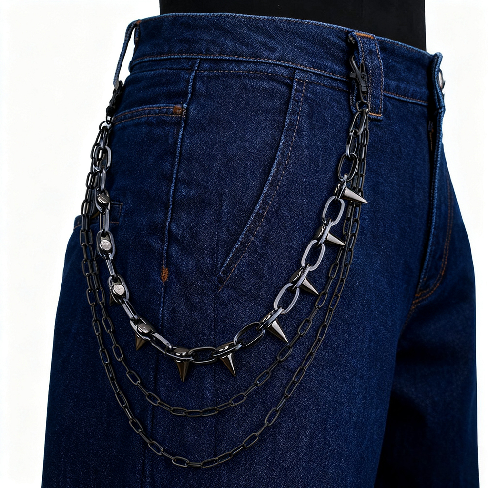 Unisex Hip Hop Punk Rock Metal - Men'S Accessories For Jeans 评论和价格
