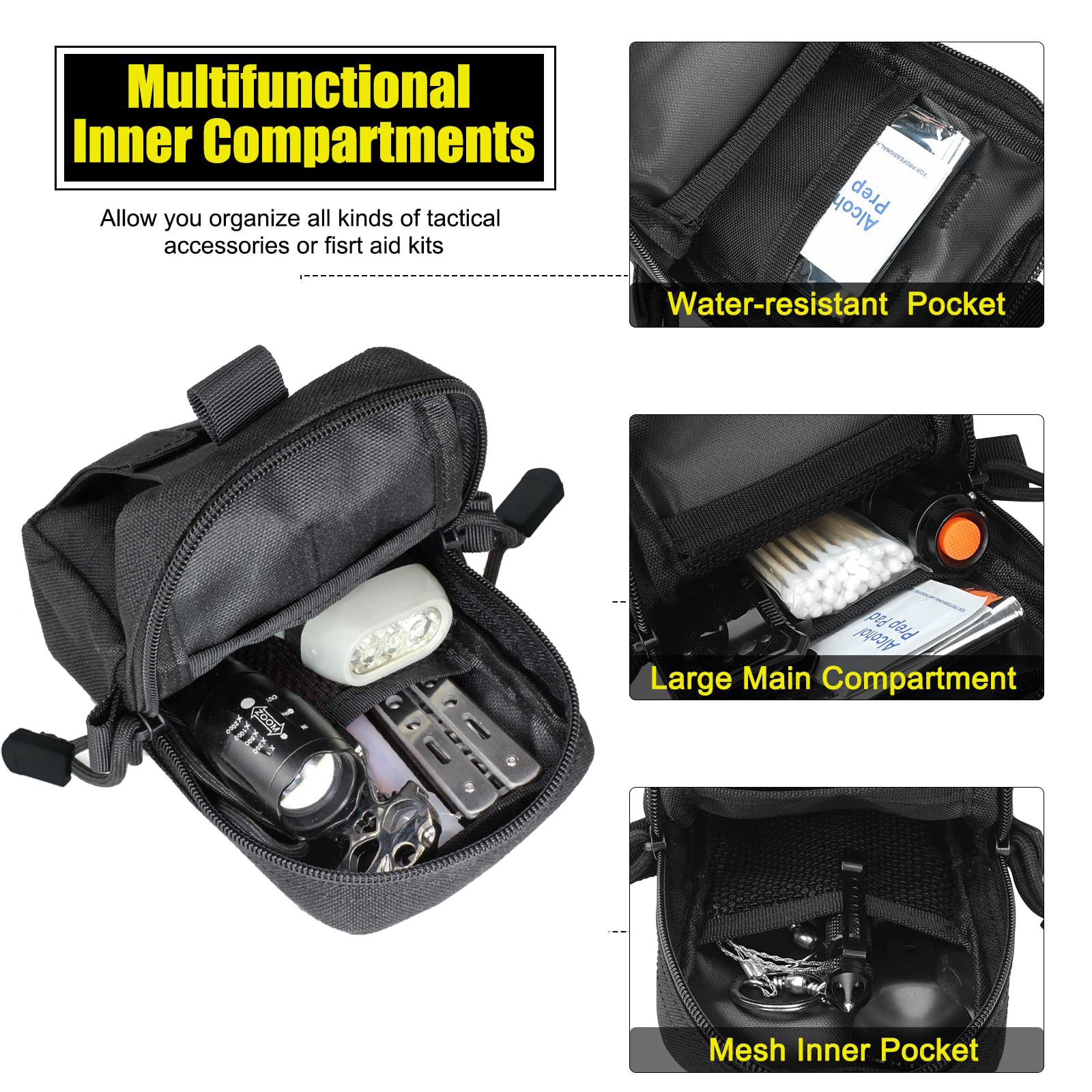 Tactical Molle Pouch Waist Bag - Men Accessories Box 评论和价格