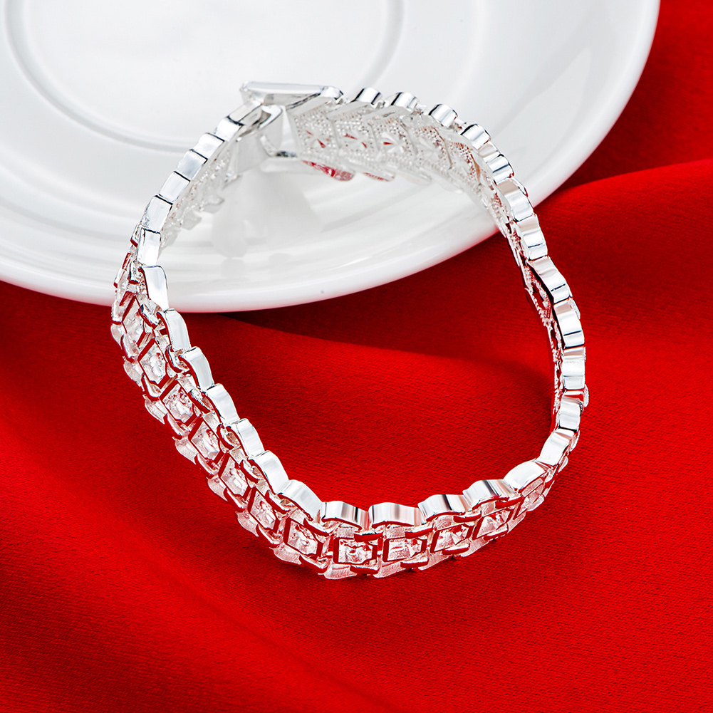 Noble 925 Sterling Silver Fash - Men Accessories Chain And Bracelet 评论和价格