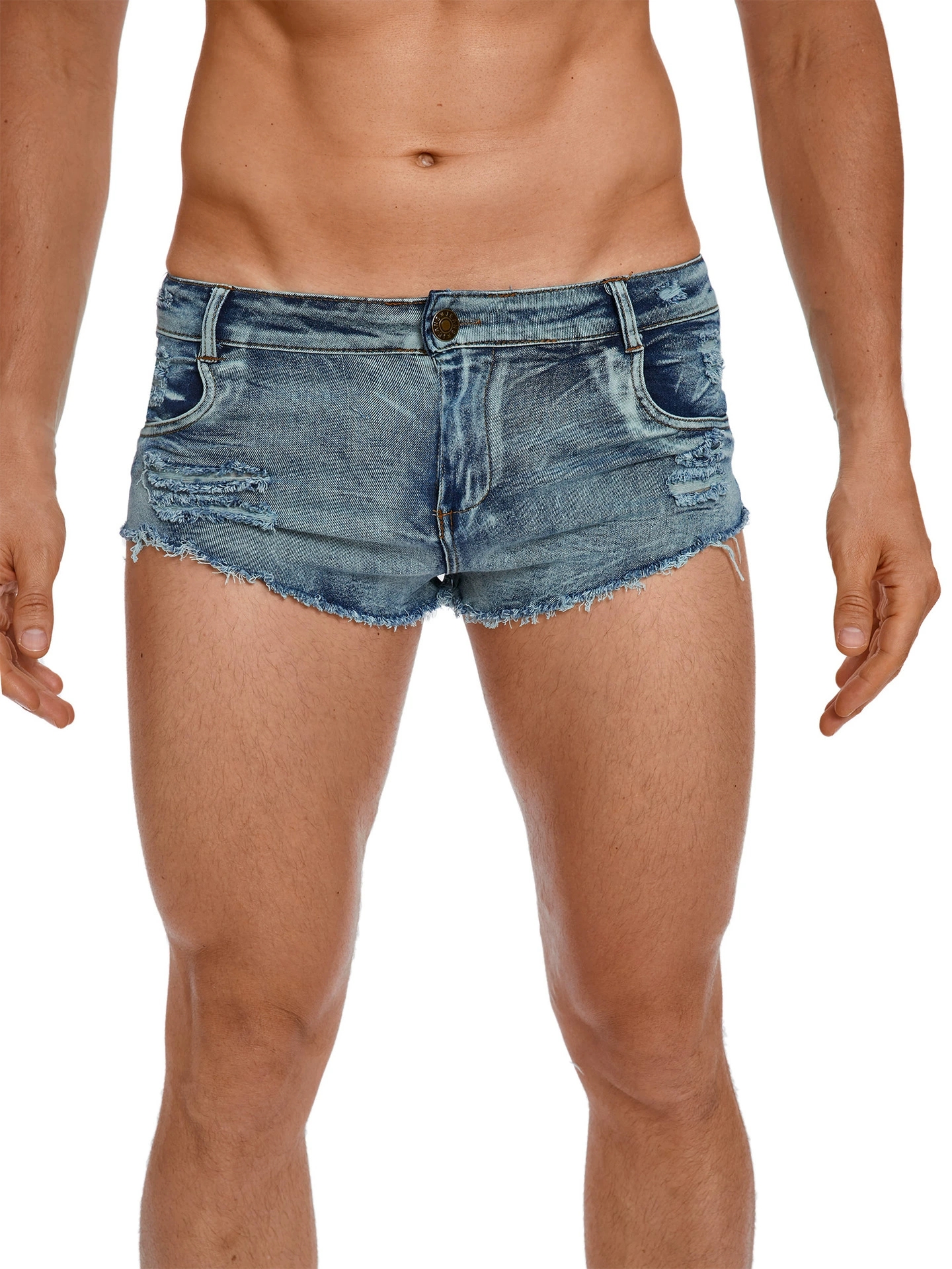 Men's Tight Low Waist Jeans Sh - Men'S Accessories Clothing 评论和价格