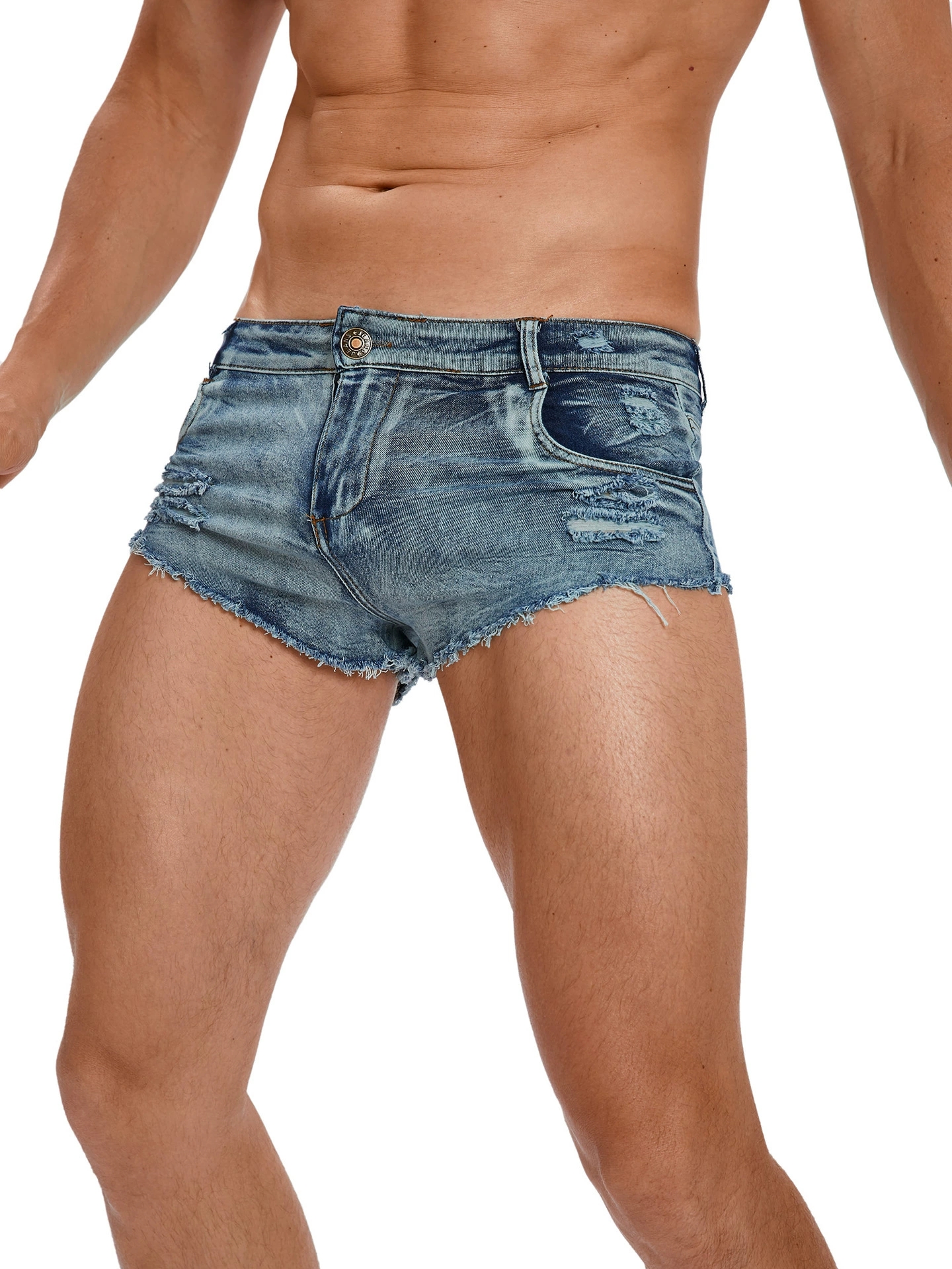 Men's Tight Low Waist Jeans Sh - Men'S Accessories Clothing 评论和价格