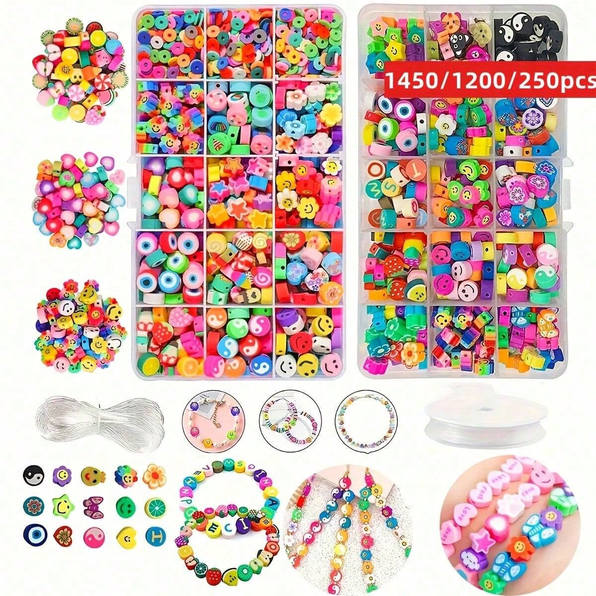 1450/1200/250pcs Polymer Clay  - Bead Bracelet Men 评论和价格