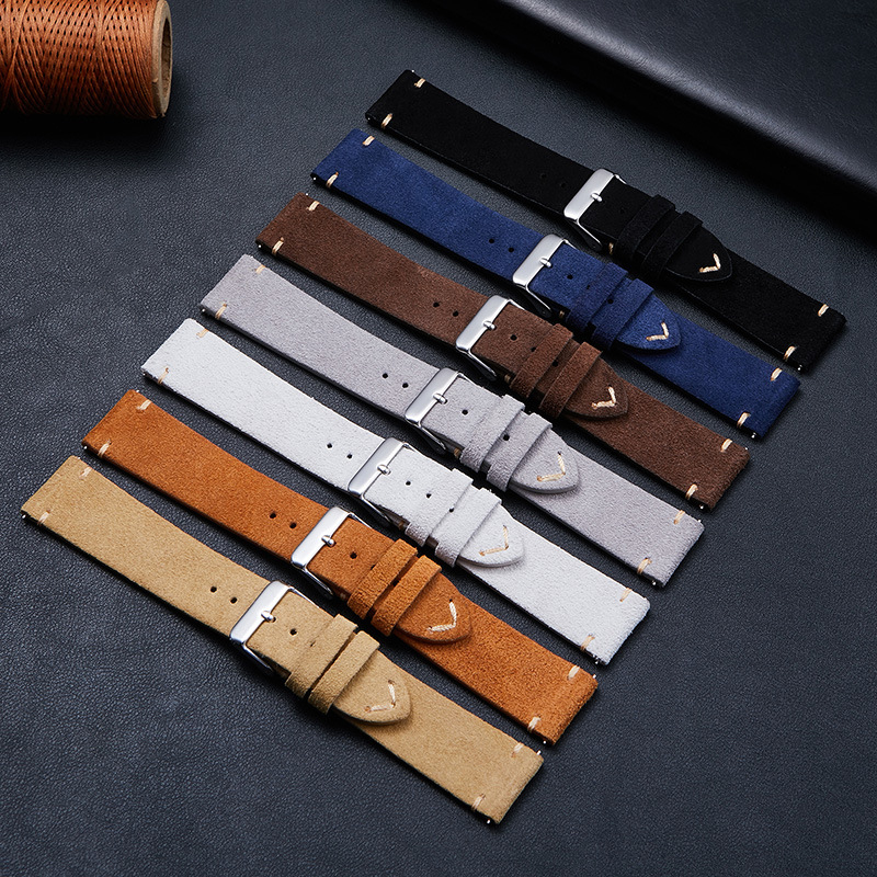 Suede Watch Band 18mm 20mm 22m - Men'S Accessories Hand Bands 评论和价格