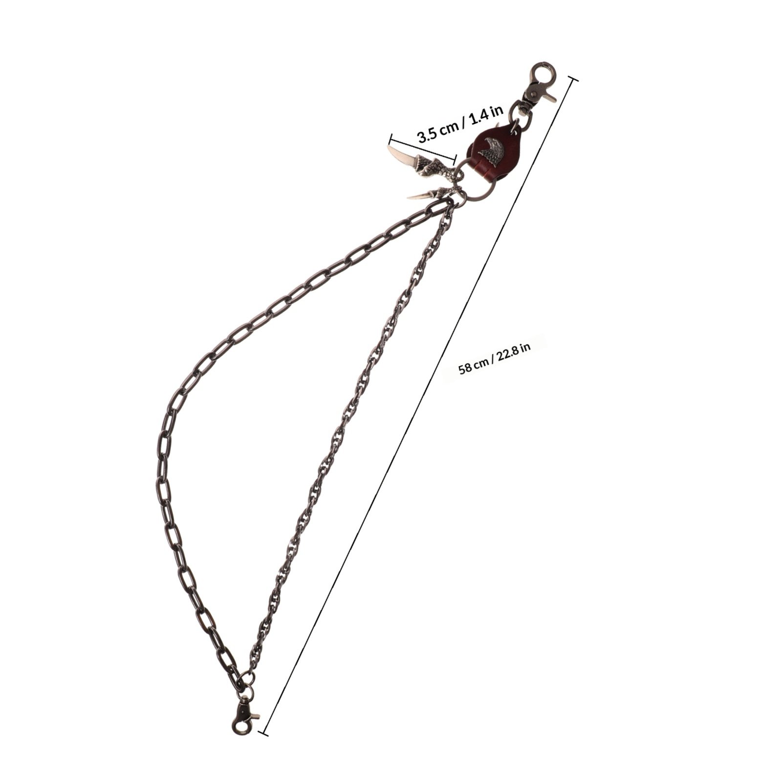 Premium Metal PU Pants Chain f - Men'S Accessories For Jeans 评论和价格