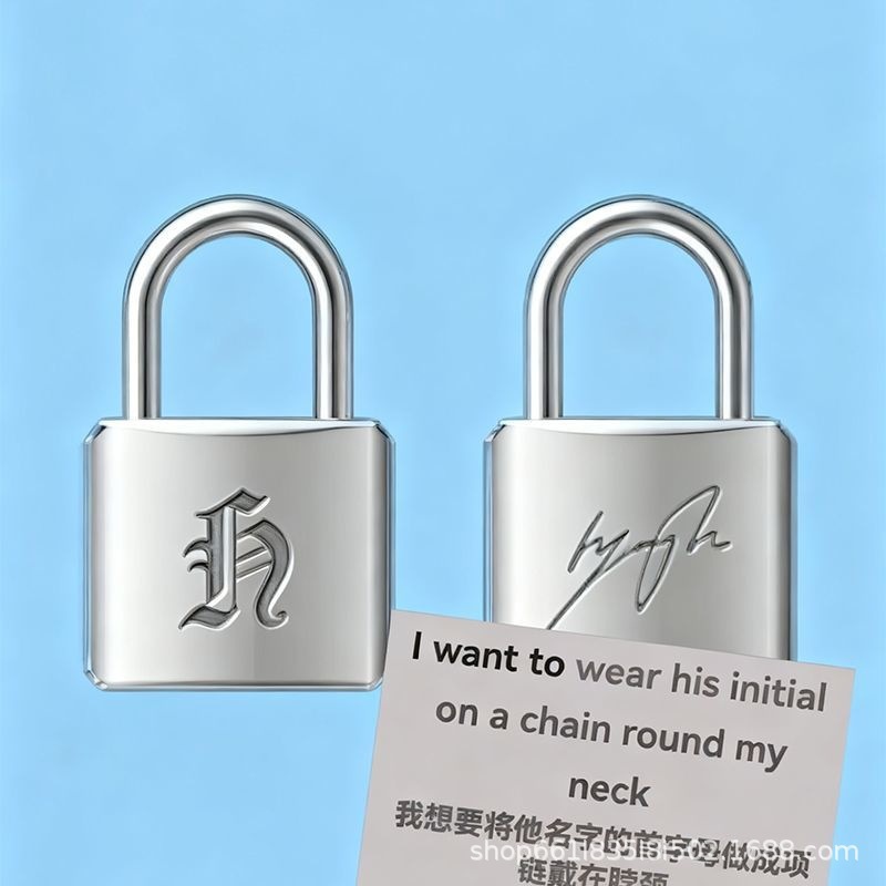 Ashionable Creative Metal Lock - Men Accessories Jewelry 评论和价格