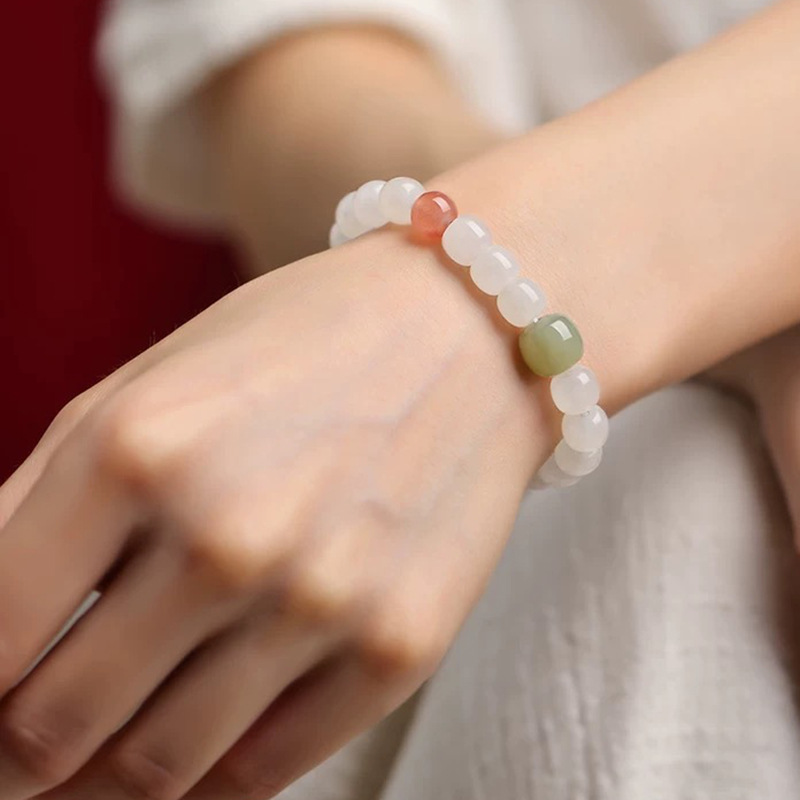 2026 Natural Hetian Jade Brace - Bead Bracelet Men 评论和价格