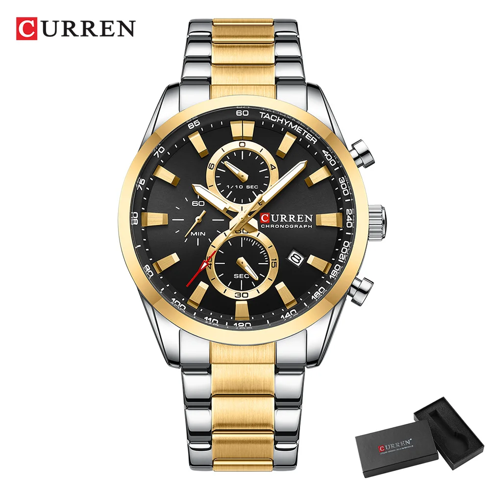 CURREN Casual Quartz Chrono Sp - Men Accessories Jewelry 评论和价格