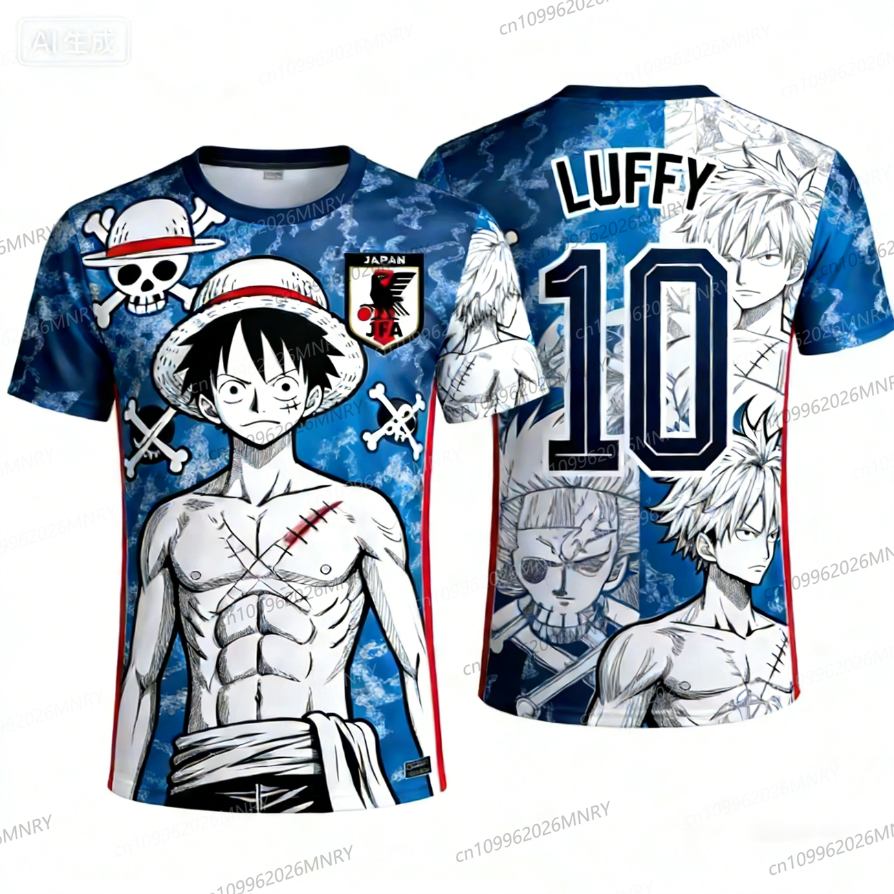 Japan One Piece Luffy T-shirt  - Men'S Accessories Clothing 评论和价格