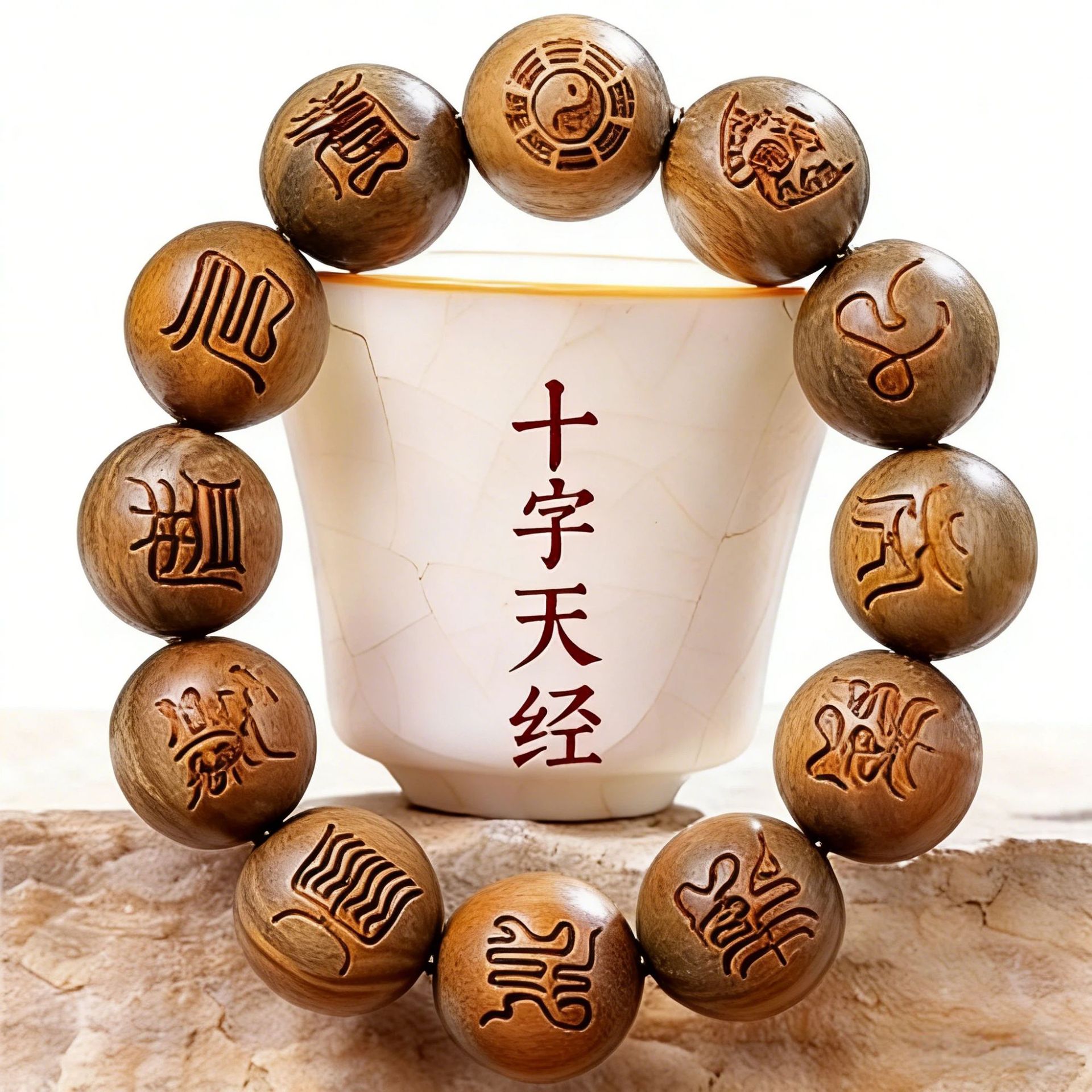 Lucky Luxury Green Sandalwood  - Bead Bracelet Men 评论和价格