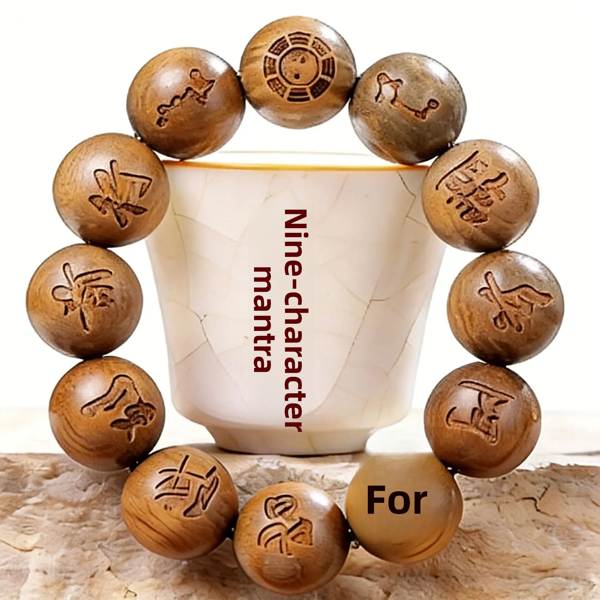 Lucky Luxury Green Sandalwood  - Bead Bracelet Men 评论和价格