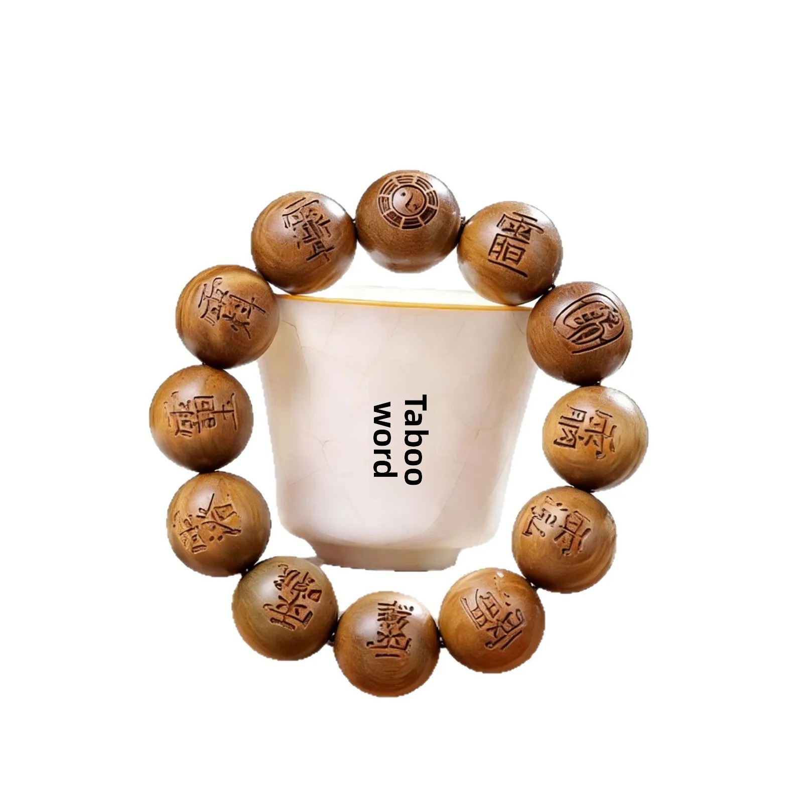 Lucky Luxury Green Sandalwood  - Bead Bracelet Men 评论和价格