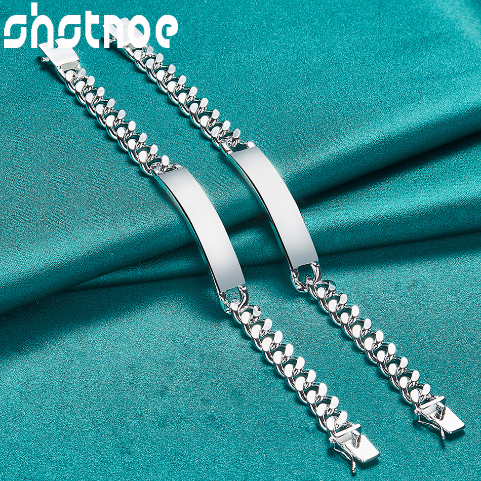 SHSTONE 925 Sterling Silver 2/ - Men Accessories Chain And Bracelet 评论和价格