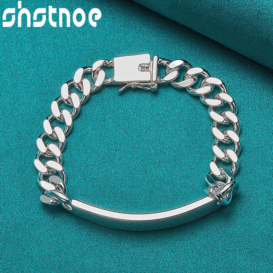 SHSTONE 925 Sterling Silver 2/ - Men Accessories Chain And Bracelet 评论和价格