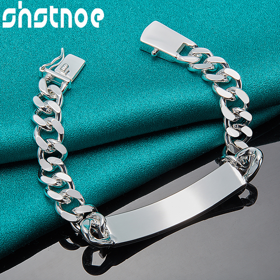 SHSTONE 925 Sterling Silver 2/ - Men Accessories Chain And Bracelet 评论和价格