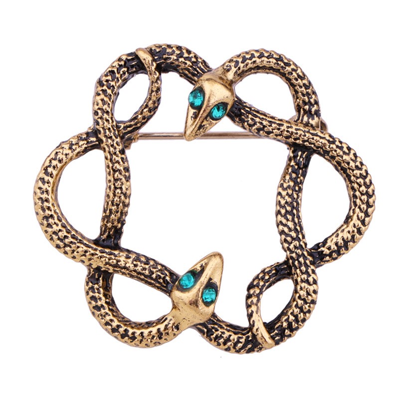 New Retro Metal Snake Brooch A - Men'S Accessories Clothing 评论和价格