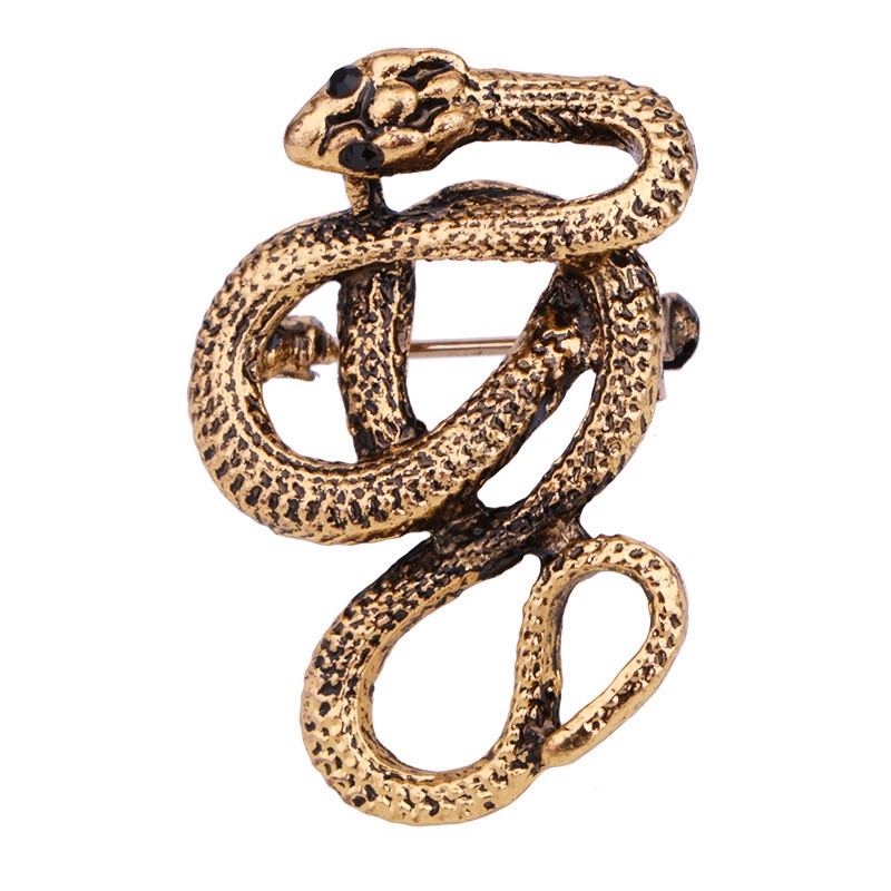 New Retro Metal Snake Brooch A - Men'S Accessories Clothing 评论和价格