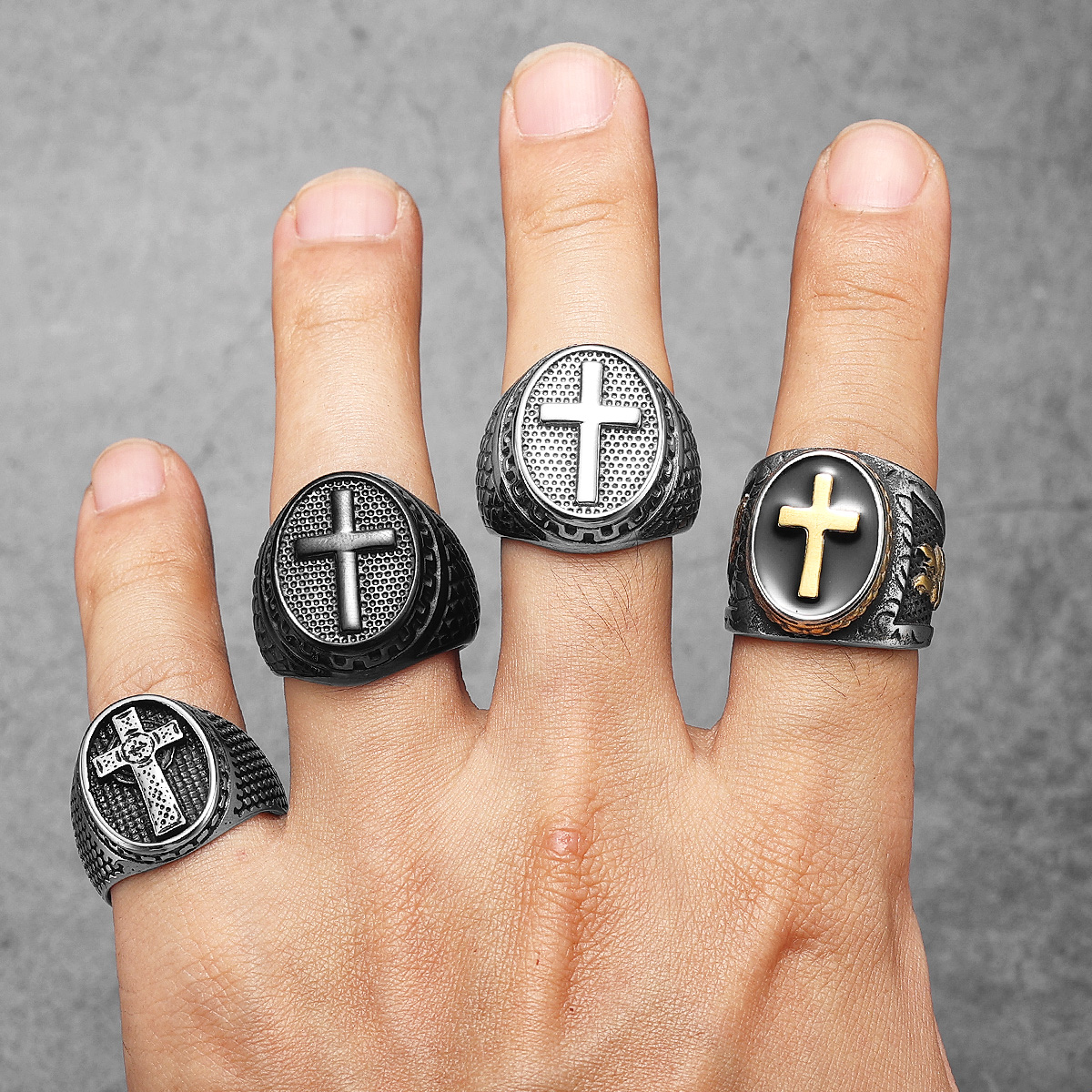 Praying Hands Cross Jesus Hear - Men'S Accessories Hand Bands 评论和价格
