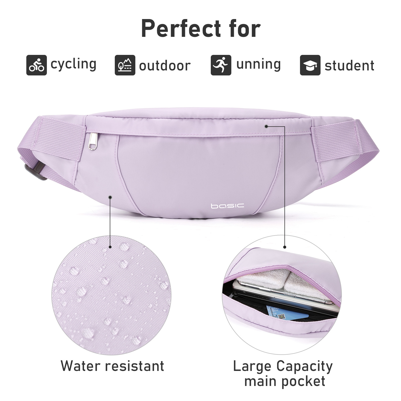 Fashion Running Waist Bag Wate - Men Accessories Box 评论和价格