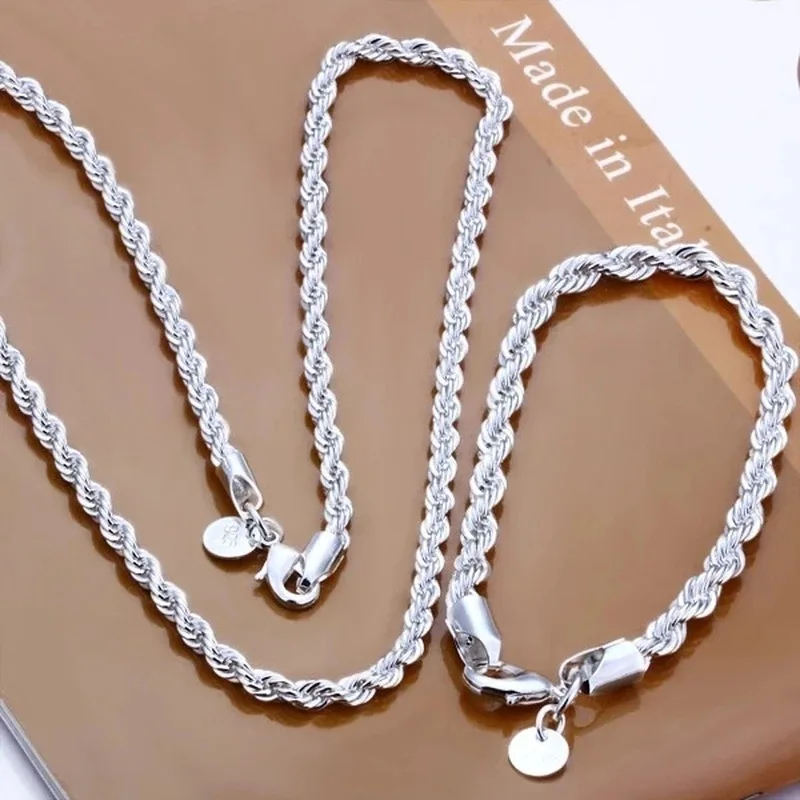 Charm 925 sterling silver Acce - Men Accessories Chain And Bracelet 评论和价格