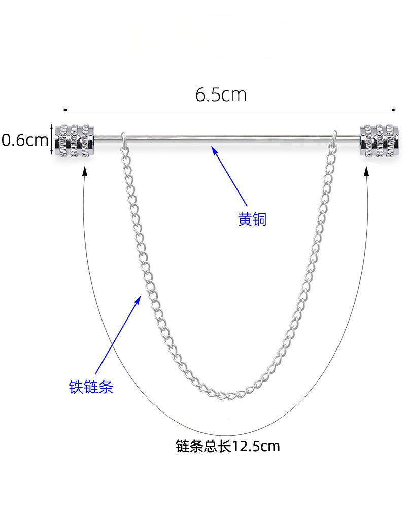 New Men's Brooch for Shirt Sta - Men Accessories Jewelry 评论和价格