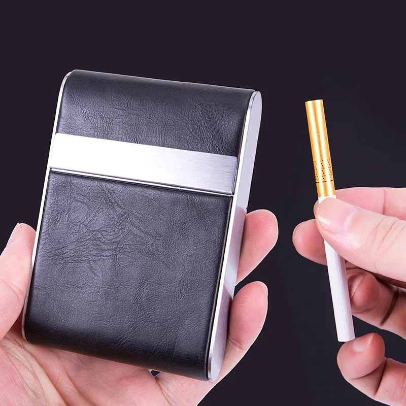 Leather Metal Cigarette Case,  - Men Accessories Box 评论和价格