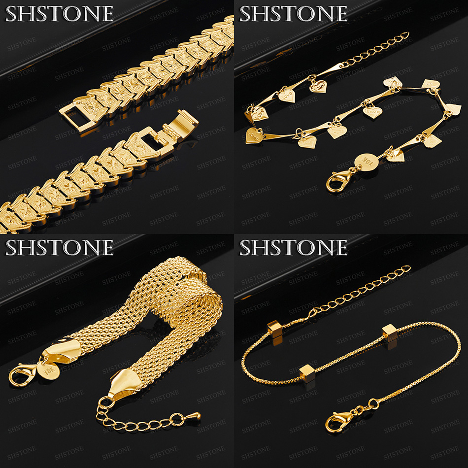 Hot 18k Gold Mesh Chain Square - Men Accessories Chain And Bracelet 评论和价格