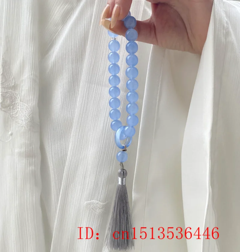 Green Jade Stone 12mm Beads Ta - Bead Bracelet Men 评论和价格